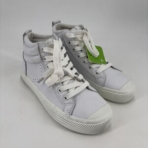 Cariuma Women's Size 5.5 High Premium Leather Shoes High Top Sneakers White